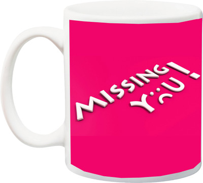 

ME&YOU Valentine's Day Gifts For Wife/Husband/Girlfriend/Boyfriend ; For Sending Message Of Missing You Printed Ceramic Mug(325 ml), Multicolor