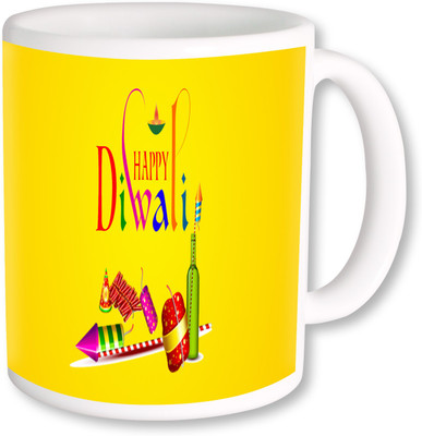 

PhotogiftsIndia Happy Diwali And Deepawali 009 Ceramic Mug(325 ml), Multicolor