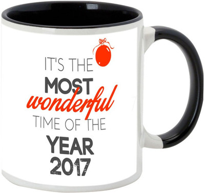 

AllUPrints Let This Be The Best Ever New Year Black Ceramic Mug(325 ml)
