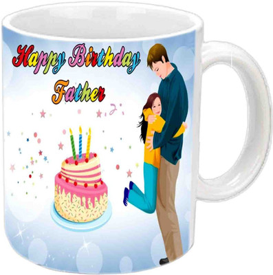 

Raj Laxmi B'day Gift For Father White Ceramic Mug(3.5 ml)