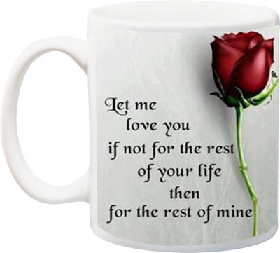 

ME&YOU Valentine's Day/Anniversary Gifts Ceramic Mug(325 ml), Multicolor