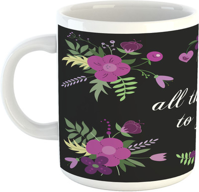 

Deeher Gifts All The Best design1 Ceramic Mug(330 ml), Multicolor