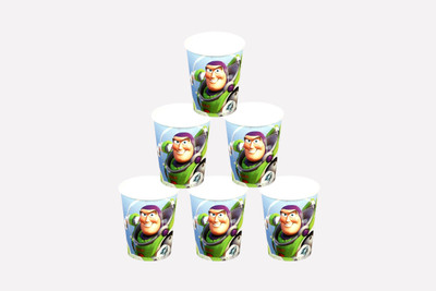 

Funcart Toy Story Paper Mug(250 ml, Pack of 6), Multicolor