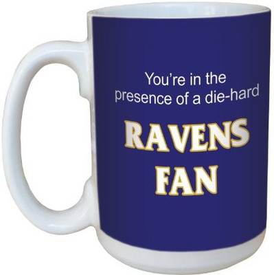 

Tree-Free Greetings Greetings lm44109 Ravens Football Fan Ceramic with Full-Sized Handle, 15-Ounce Ceramic Mug(60 ml), Multicolor