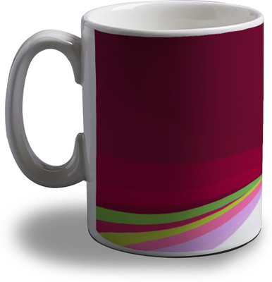 

Artifa Abstract Checks Design Amg0584 Porcelain, Ceramic Mug(350 ml), Multicolor