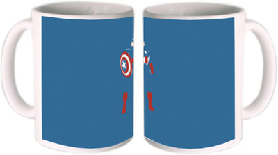 

Shopmillions Artistic Captain America Ceramic Mug(300 ml)