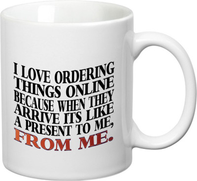 

Prithish Order Online Ceramic Mug(330 ml), Multicolor