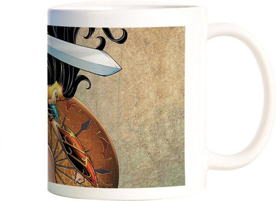 

Rangeele Inkers Woner Women Vintage Ceramic Mug(300 ml), Multicolor