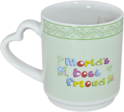 

Babysid Collections 220ML Porcelain Secret Word Porcelain Mug(220 ml), Multicolor