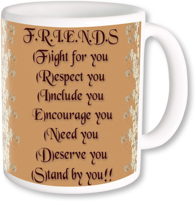 PhotogiftsIndia Happy Friendship Day 103 Ceramic Mug(350 ml), Multicolor