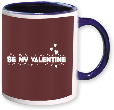 

Heyworlds be my valentine day gifts 0134 Ceramic Mug(325 ml), Multicolor