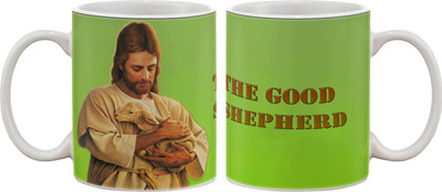 

Artifa Jesus The Shepherd Porcelain, Ceramic Mug(350 ml), Multicolor