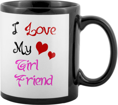 

SKY TRENDS World's Best Gifts For Valentine Girlfriend Boyfriend Friend Husband Wife Anniversary & Birthday Design Code 032 Ceramic Mug(325 ml), Black