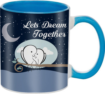 

SKY TRENDS Great Romantic Love Best Gifts For Valentine Day For Girlfriend Boyfriend Fiance Wife Husband, Anniversary,Christmas, Design 051 Ceramic Mug(325 ml), Multicolor