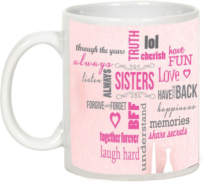 

AllUPrints Gift For Rakhi - Best Friend Forever And Ever Ceramic Mug(325 ml), White