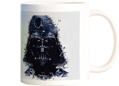 

Rangeele Inkers Vader Space Ship Art Ceramic Mug(300 ml), Multicolor
