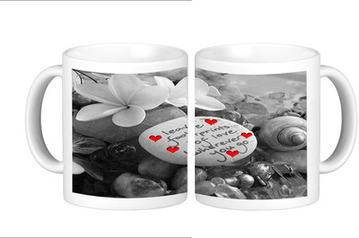 

Shopmillions Foot Prints of Love Ceramic Mug(300 ml), Multicolor