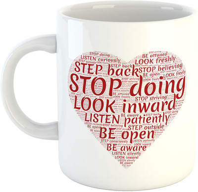 

Deeher Gifts Motivational Design1 Ceramic Mug(330 ml), Multicolor