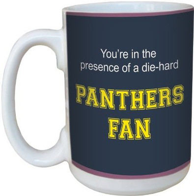 

Tree-Free Greetings Greetings lm44535 Panthers College Football Fan Ceramic with Full-Sized Handle, 15-Ounce Ceramic Mug(60 ml), Multicolor