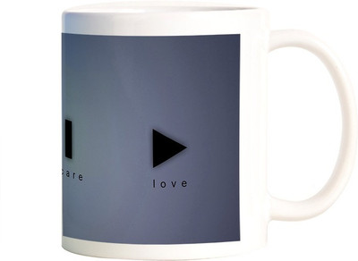 

Rangeele Inkers Life buttons Ceramic Mug(300 ml), Multicolor