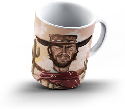

Ucard Clinteastwood Caricature828 Bone China, Ceramic, Porcelain Mug(325 ml), Multicolor
