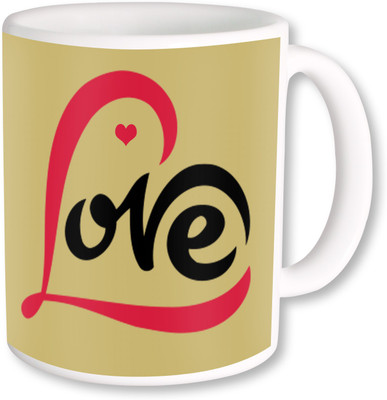

Heyworlds love you happy valentine gifts 0025 Ceramic Mug(325 ml), Multicolor