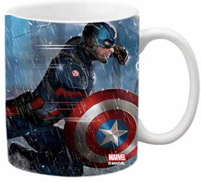 

ORKA CA with Shield Digital Printed Ceramic Mug(350 ml), Multicolor