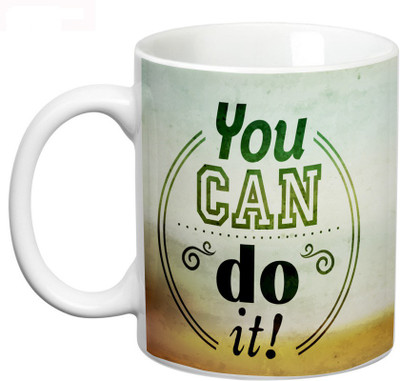 

Prithish You Can Do It Ceramic Mug(330 ml), Multicolor
