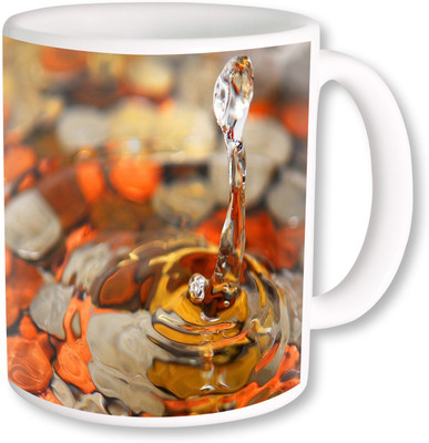 

Heyworlds gifts for water in stone design Ceramic Mug(325 ml), Multicolor