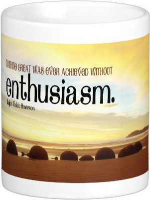 

Exoctic Silver MUG83 Ceramic Mug(250 ml), White