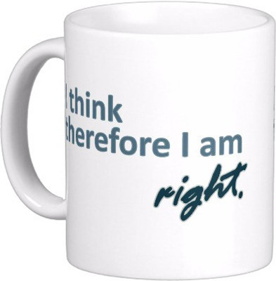 

Exoctic Silver Best Quoted Coffee 00061 Ceramic Mug(300 ml), Multicolor