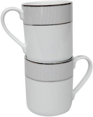 

Lakline 80141 Porcelain Mug(350 ml, Pack of 2), White