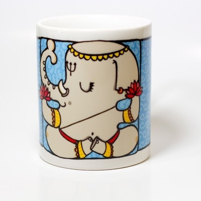 

Chumbak Ganesha Ceramic Mug, Multicolor