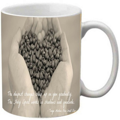 

Maison N Mode The Deepest Changes Coffee Ceramic Mug(330 ml), Multicolor