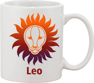 

Ashvah Leo Ceramic Mug(350 ml), Multicolor
