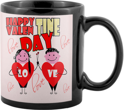 

SKY TRENDS Valentine Gifts For Special Girlfriend,Boyfriend,Wife,Husband,design 09 Ceramic Mug(325 ml), Black