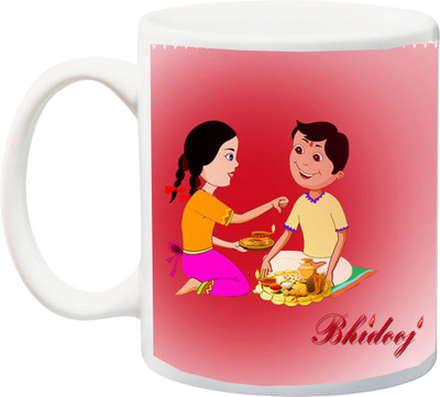 

ME&YOU Bhaidooj Gifting Item; Special Gift Ceramic Mug(325 ml), Multicolor