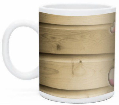 

Shopmillions Flower Hearts Ceramic Mug(350 ml)