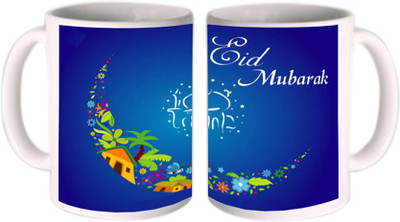 

Shopmillions Eid Mubarak Ceramic Mug(300 ml)