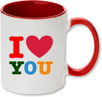 

Heyworlds i love you valentine gifts 007 Ceramic Mug(325 ml), Multicolor