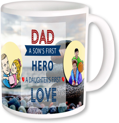 

PhotogiftsIndai Happy Father's Day 145 Ceramic Mug(325 ml), Multicolor