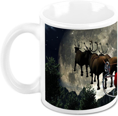 

Homesogood Christmas Convoy Ceramic Mug(325 ml)