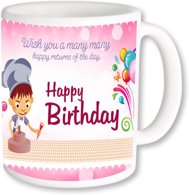 

PhotogiftsIndia Happy Birthday Gifts 07 Ceramic Mug(325 ml), Multicolor