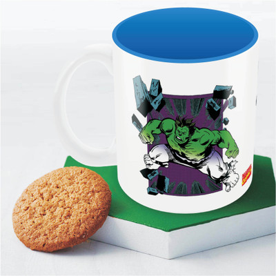 

Marvel Comics Hulk theme Officially Licensed Ceramic Mug(350 ml), Multicolor