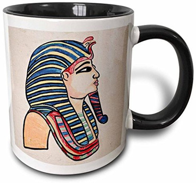 

3dRose Egyptian Figures on Souvenir Shop Wall, Luxor, Egypt-Af14 Aje0256 Adam Jones Two Tone Black, 11 oz, Black/White Ceramic Mug(60 ml), Multicolor