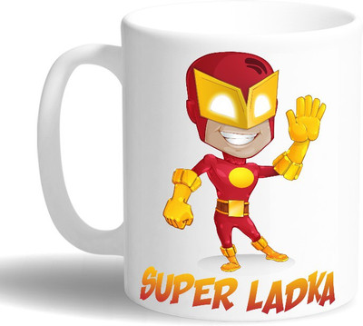 

PRINT OPERA Supar ladka Ceramic Mug(330 ml), Multicolor