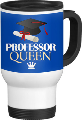 56% OFF on TIED RIBBONS Professor Queen White-Travel Ceramic Coffee Mug(600 ml)