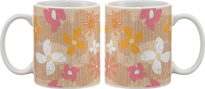 

Artifa Floral Wall Porcelain, Ceramic Mug(350 ml), Multicolor