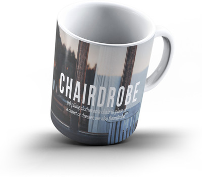

Ucard Chairdrobe Wordplay788 Bone China, Ceramic, Porcelain Mug(325 ml), Multicolor