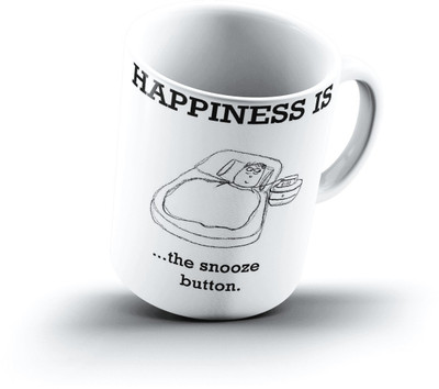 

Ucard Happiness Is1217 Bone China, Ceramic, Porcelain Mug(325 ml)